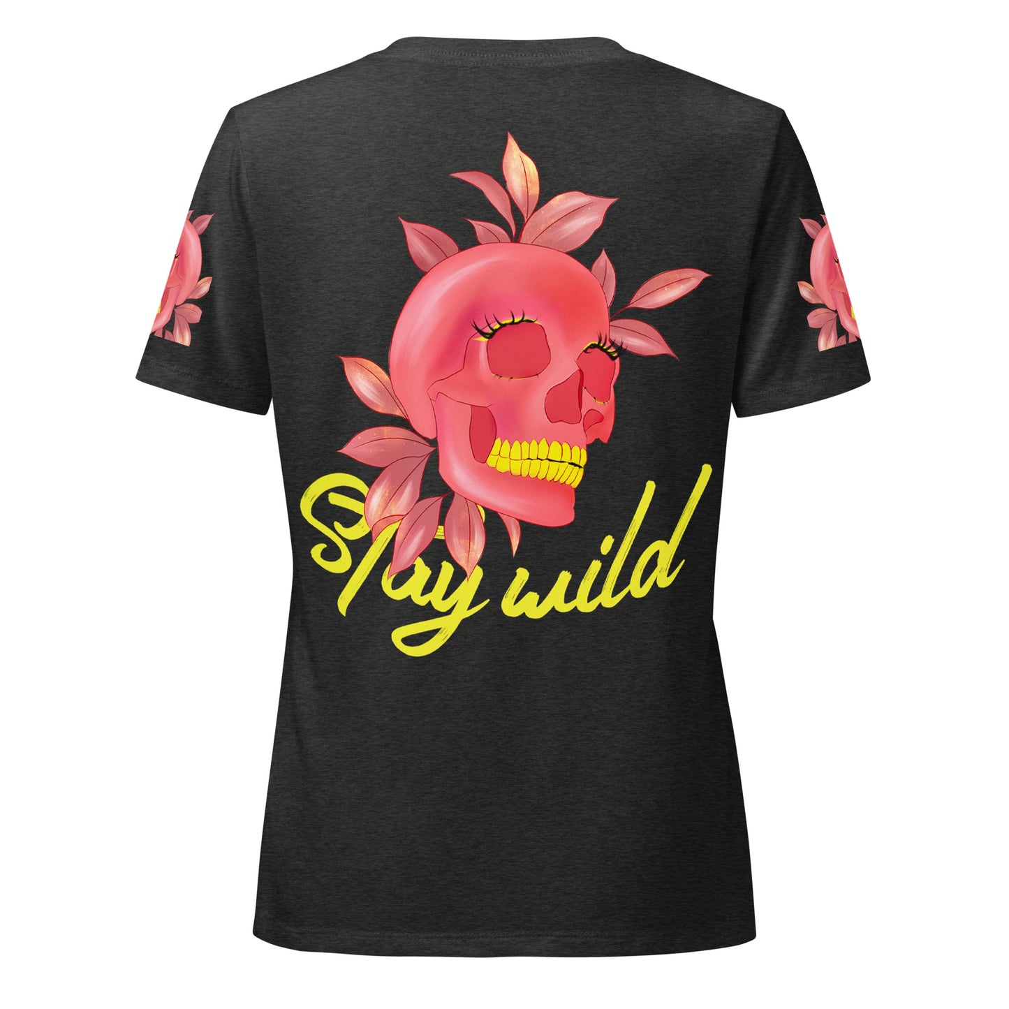 Stay wild - Lockeres Damen T-Shirt mit V-Ausschnitt - Marvelous Miss McCray