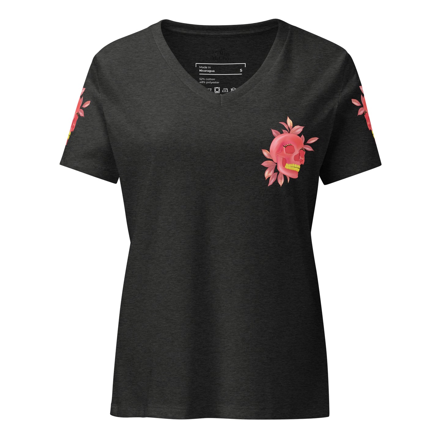 Stay wild - Lockeres Damen T-Shirt mit V-Ausschnitt - Marvelous Miss McCray