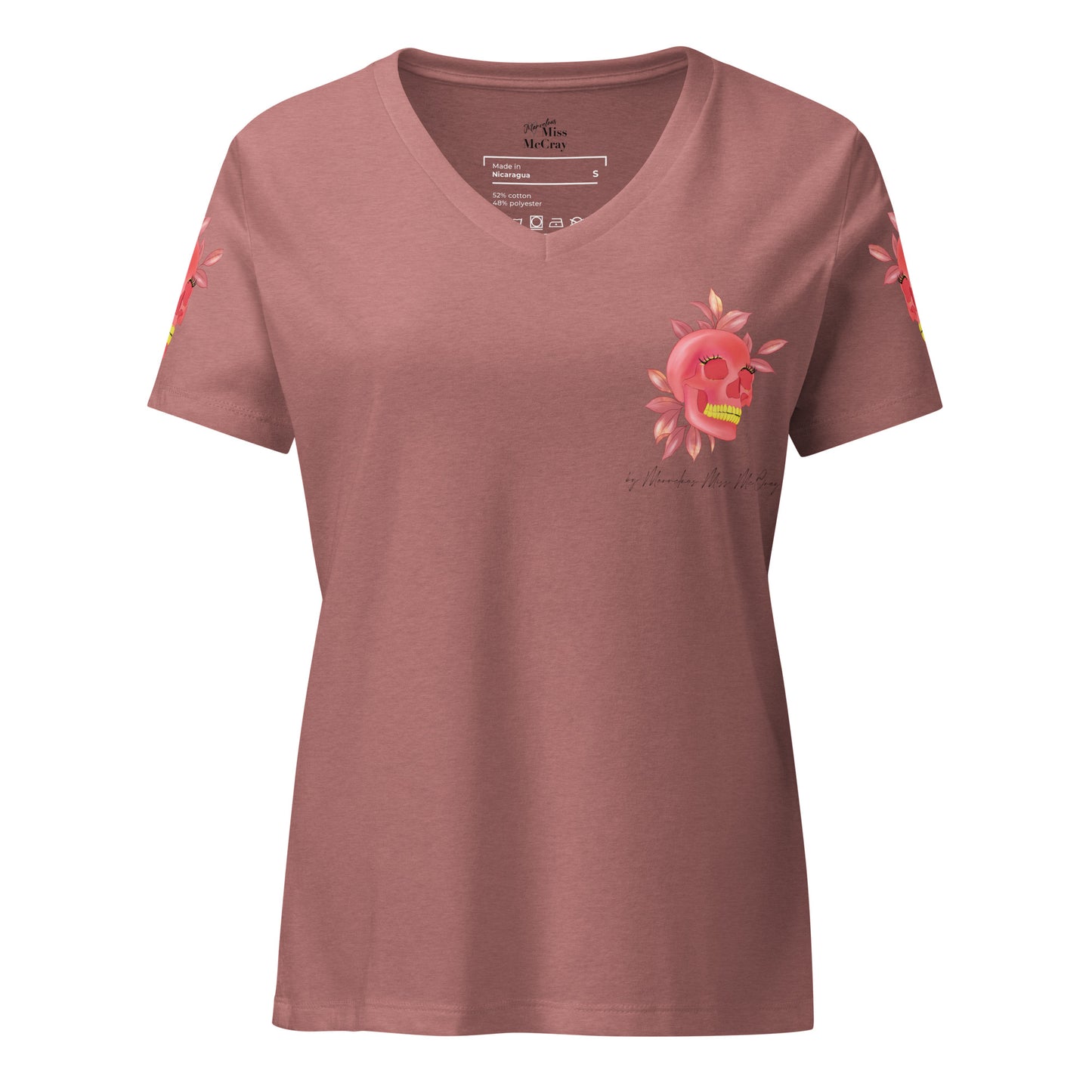 Stay wild - Lockeres Damen T-Shirt mit V-Ausschnitt - Marvelous Miss McCray