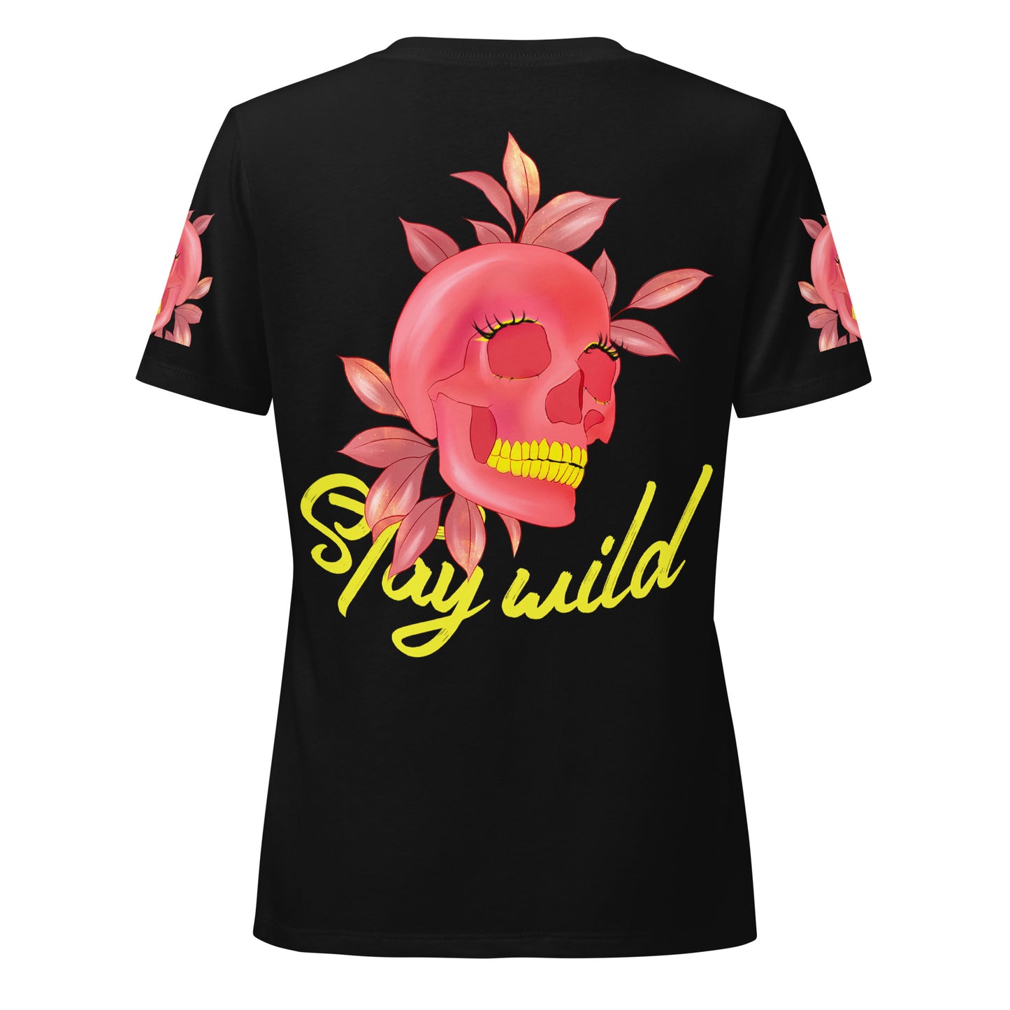 Stay wild - Lockeres Damen T-Shirt mit V-Ausschnitt - Marvelous Miss McCray