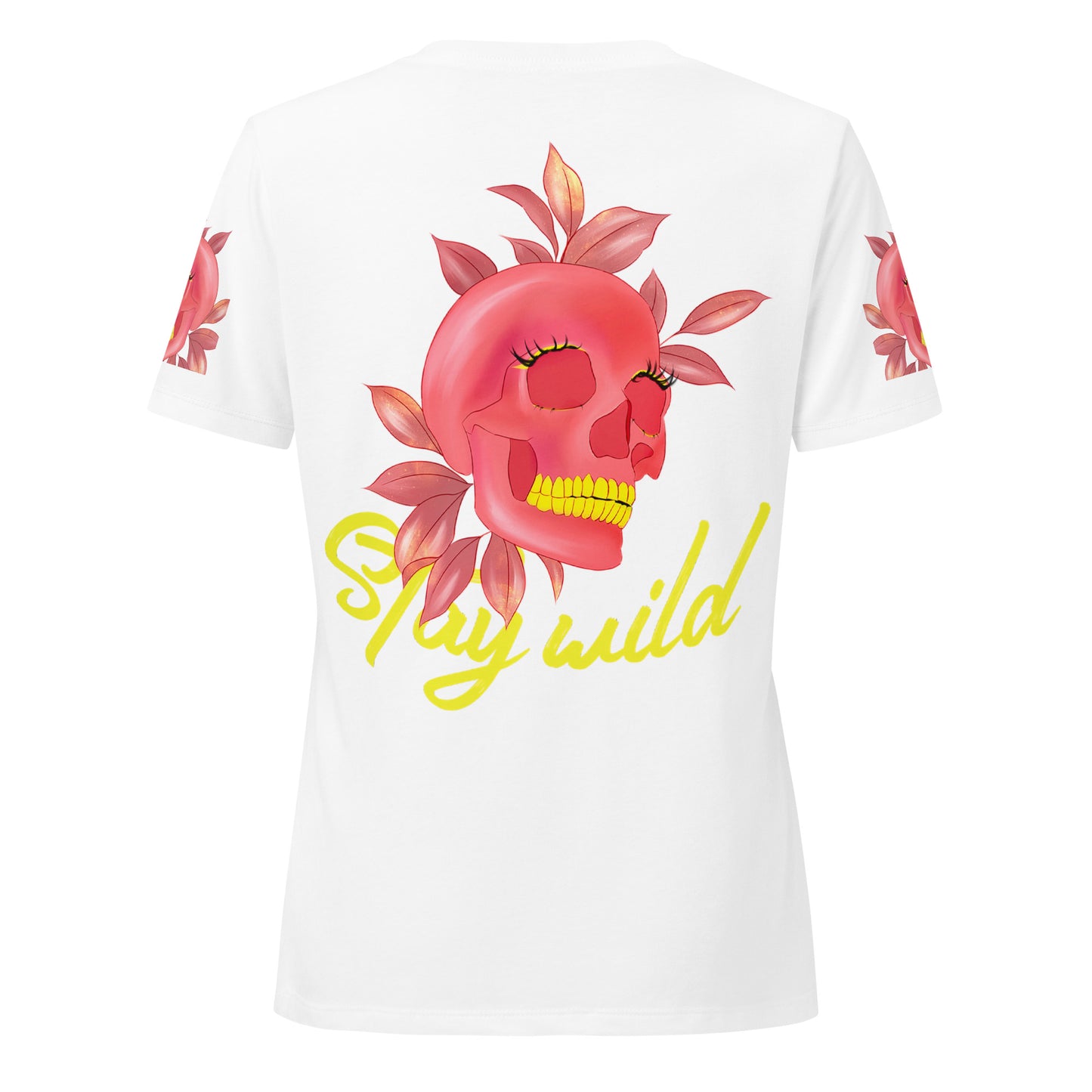 Stay wild - Lockeres Damen T-Shirt mit V-Ausschnitt - Marvelous Miss McCray