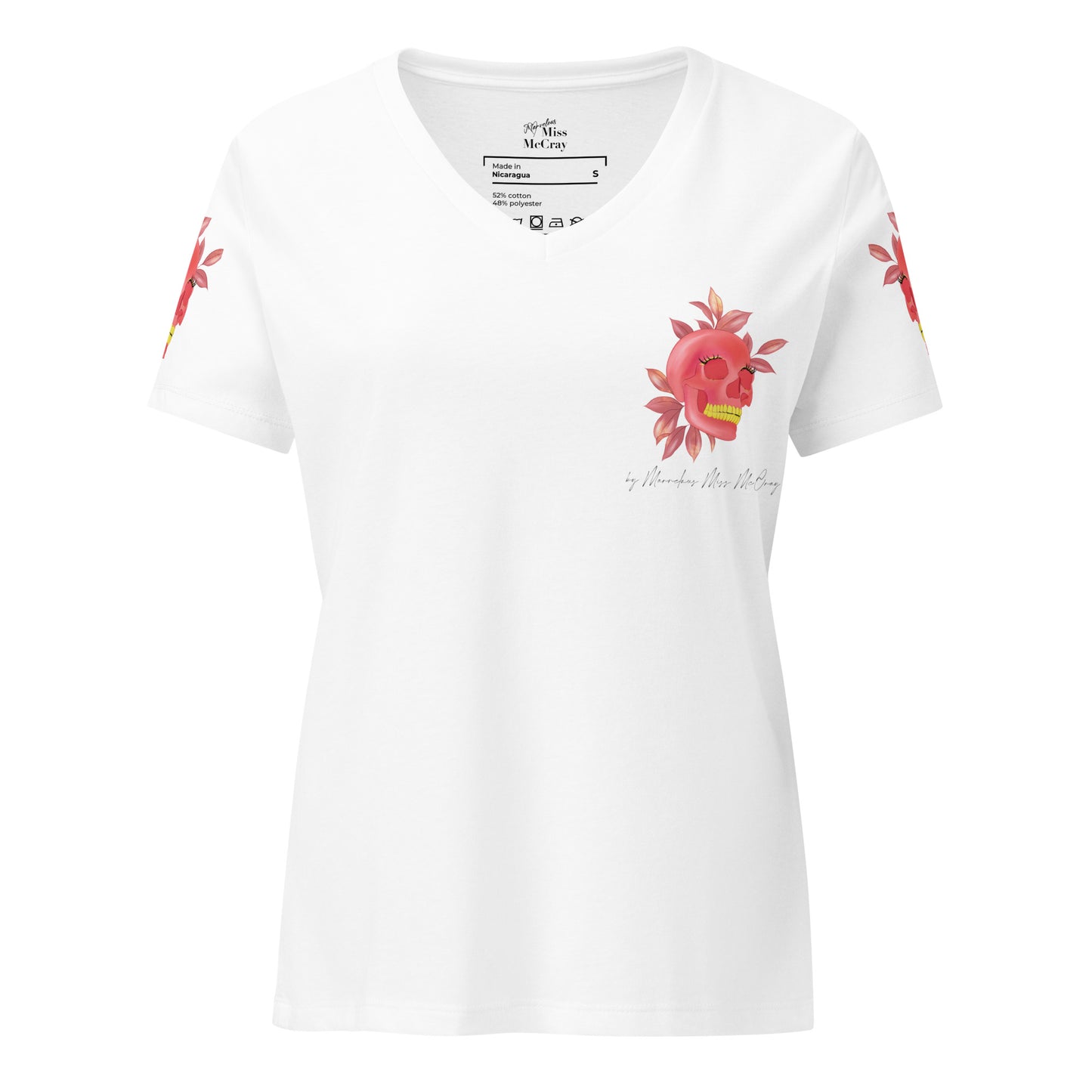 Stay wild - Lockeres Damen T-Shirt mit V-Ausschnitt - Marvelous Miss McCray