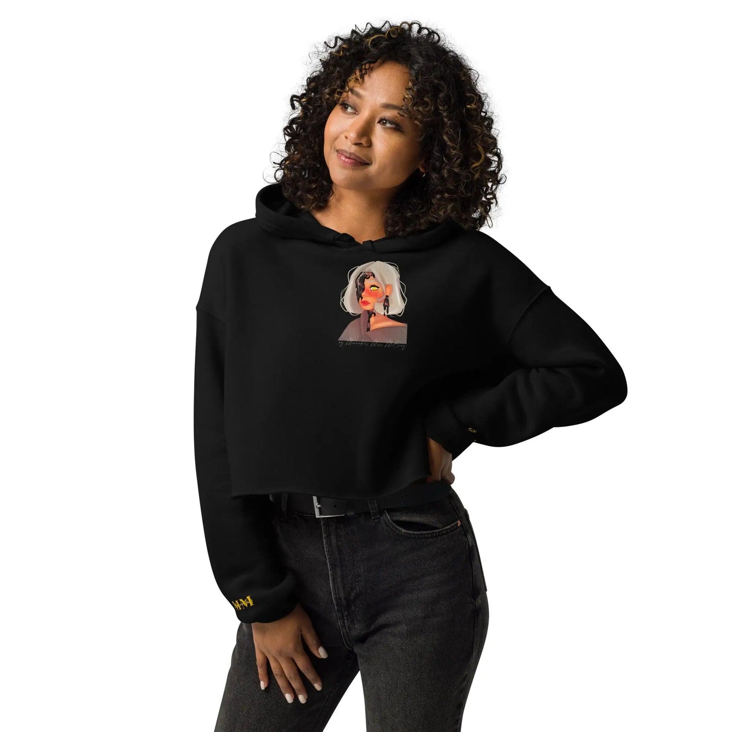 Space Glimmer - Crop-Hoodie hand designed by Marvelous Ms. Mc. - Marvelous Miss McCray