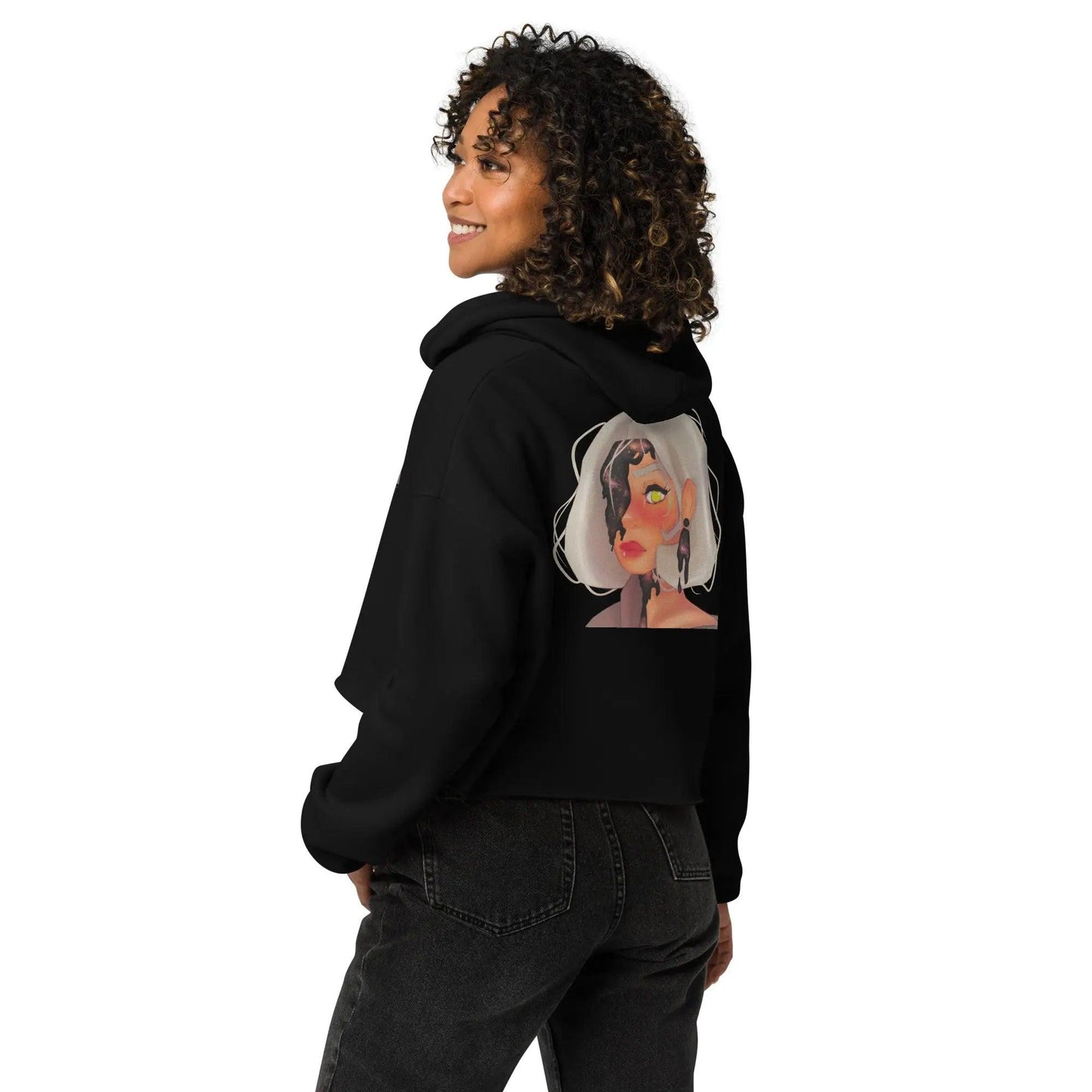Space Glimmer - Crop-Hoodie hand designed by Marvelous Ms. Mc. - Marvelous Miss McCray