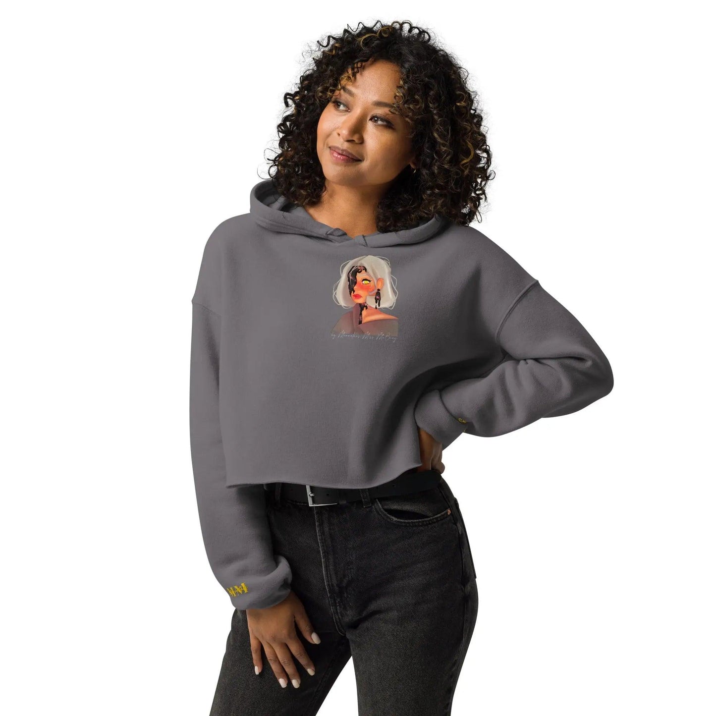 Space Glimmer - Crop-Hoodie hand designed by Marvelous Ms. Mc. - Marvelous Miss McCray