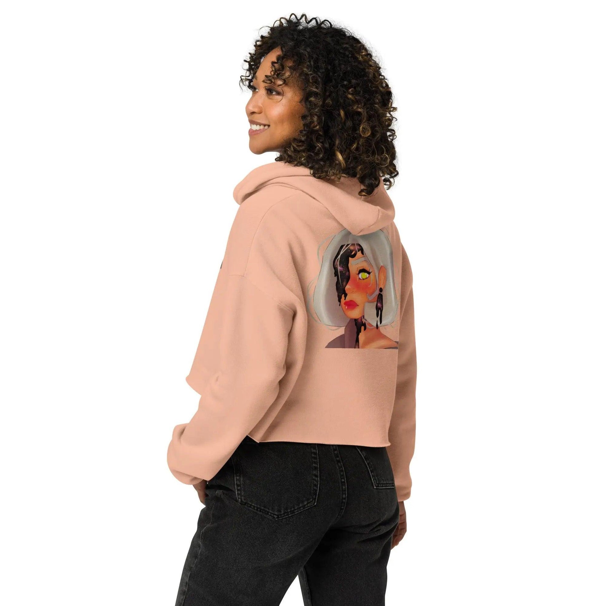 Space Glimmer - Crop-Hoodie hand designed by Marvelous Ms. Mc. - Marvelous Miss McCray
