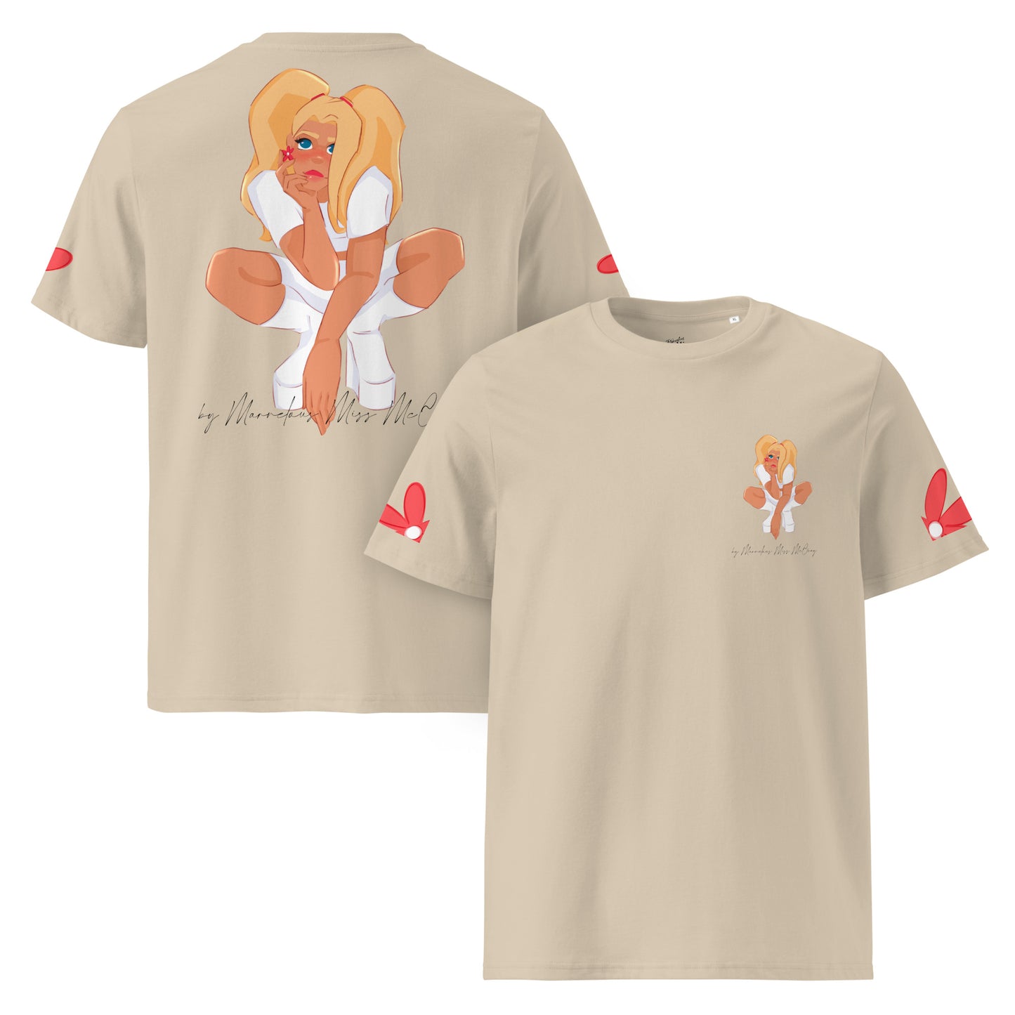 Poppy - Unisex-Bio-Baumwoll-T-Shirt - Marvelous Miss McCray