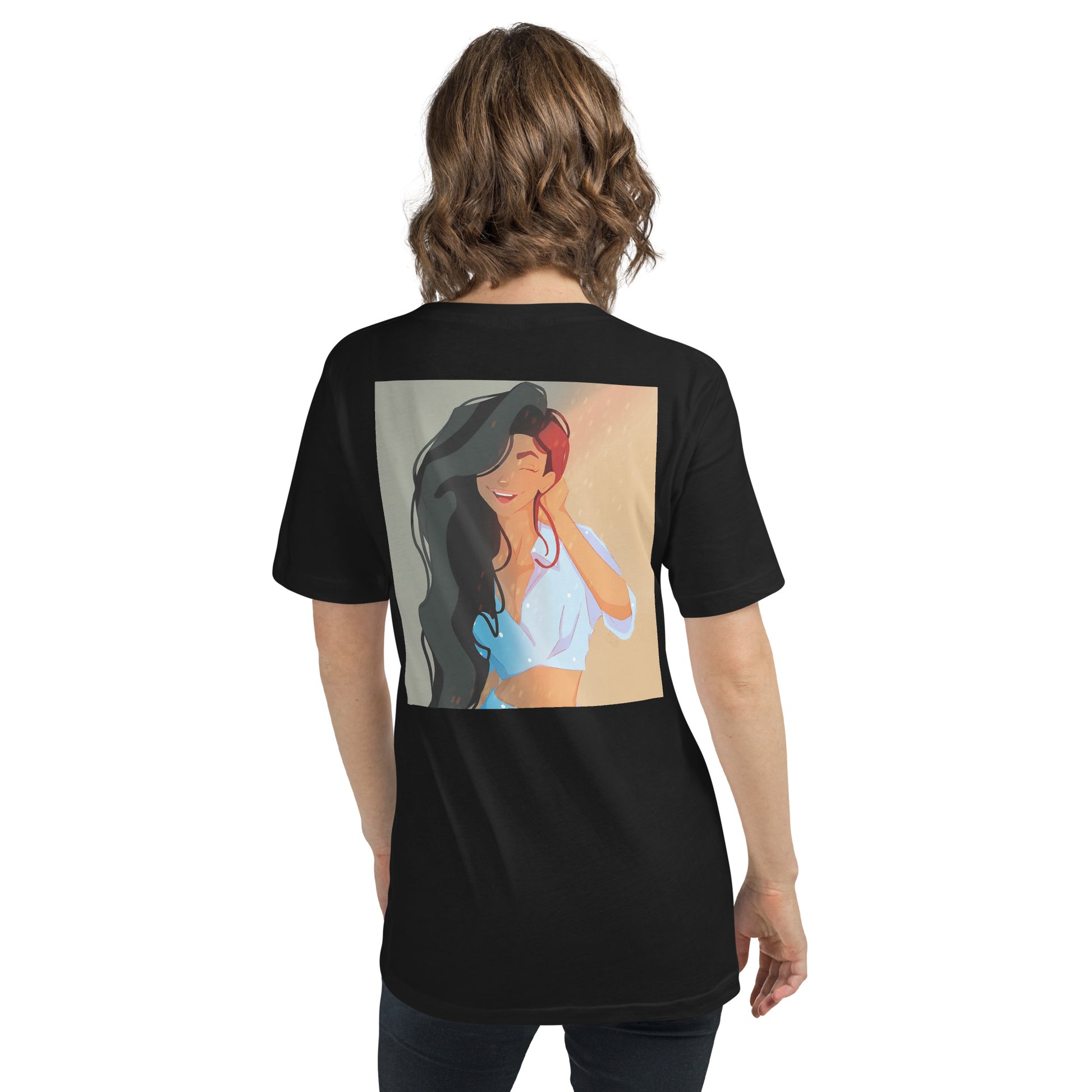 Sun-kissed - Kurzärmeliges Unisex-T-Shirt mit V-Ausschnitt - Marvelous Miss McCray